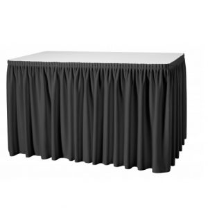 Buffet-Skirting schwarz 390 x 70 cm