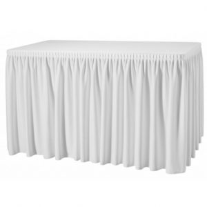 Buffet-Skirting-Kombi 180 x 80 weiß