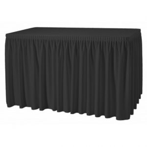 Buffet-Skirting-Kombi 120 x 80 schwarz