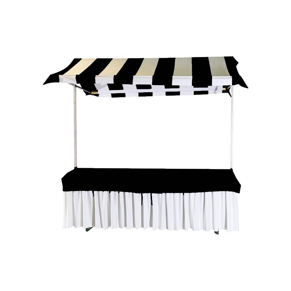 Partystand inkl. Leinenverkleidung