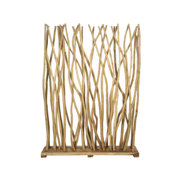 Deko-Teak Trennwand 120 cm breit 120 cm hoch