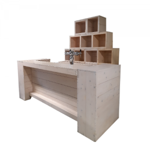 Playa Bar komplett 280 cm inkl. Hinterschrank und Blocken