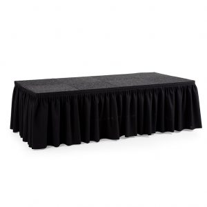 Bühnen-Skirting schwarz 100 cm (pro Meter)
