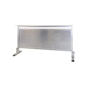 Vorsatztheke Edelstahl 2 Meter