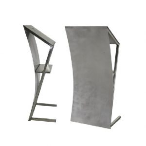 Rednerpult Edelstahl 133 x 60 cm