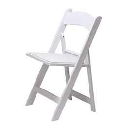 Klappstuhl weiß